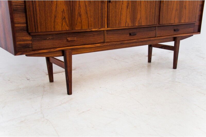 Rosewood highboard, Denmark, 1960s