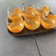 Set of 6 coffee cups and vintage tray