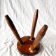 Small Wooden Tripod Stool