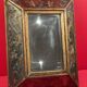 Old Italian mirror, eglomise glass in pareclose, recent central mirror