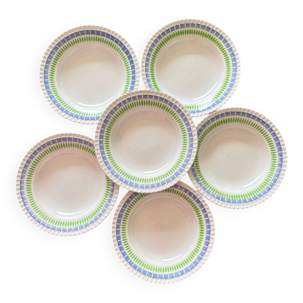 6 assiettes creuses Digoin