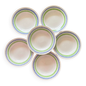 6 assiettes creuses Digoin