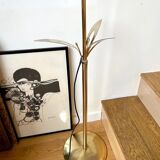 Gold metal flower lamppost