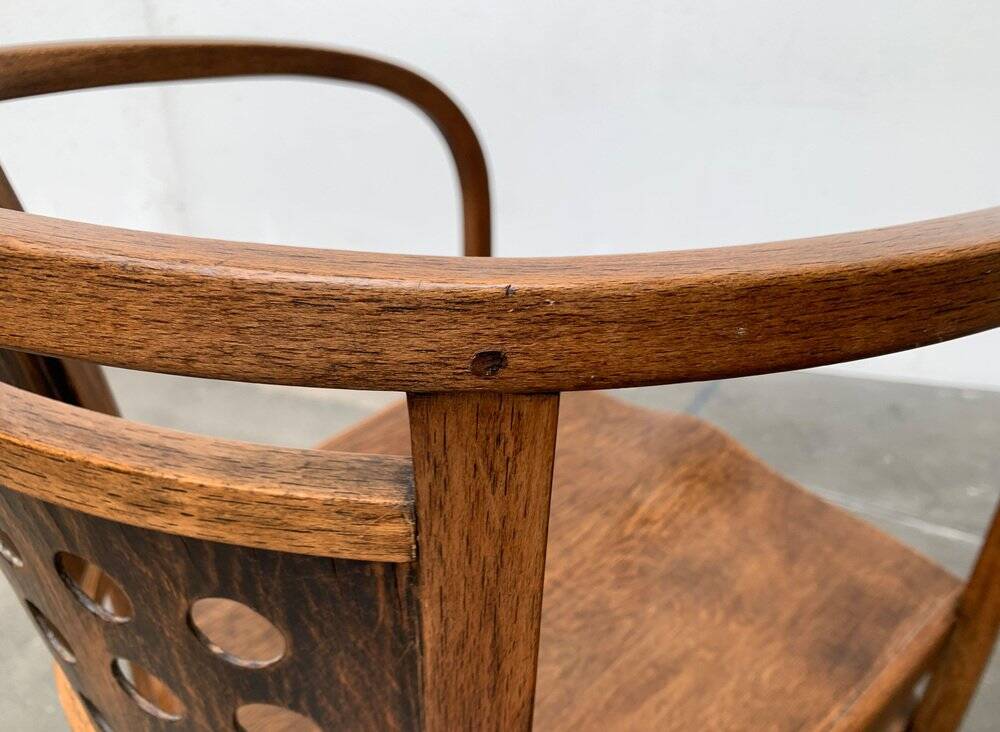 Art Deco Armchair Model 721 by Otto Wagner for J&J Kohn, 1900s