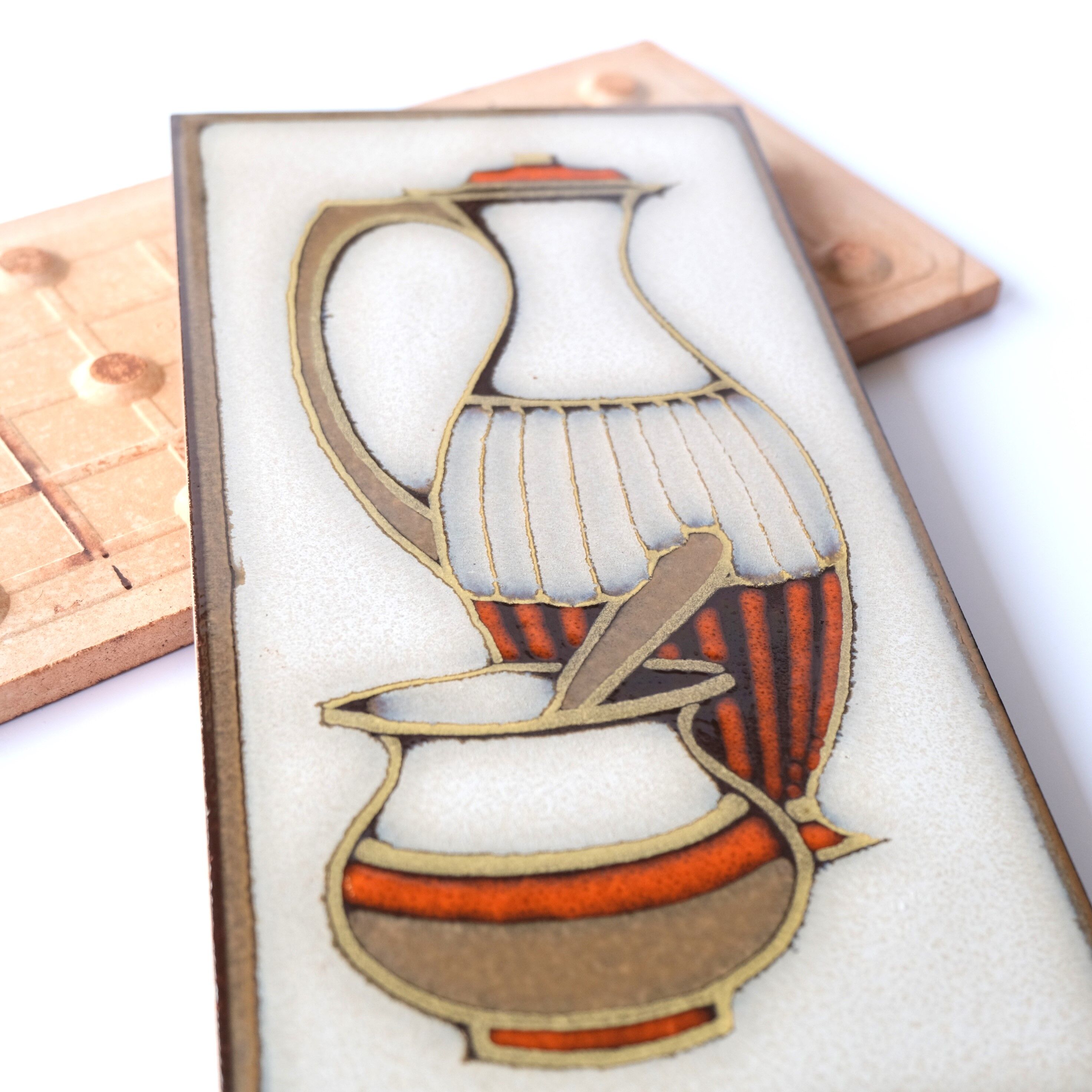 3 italian vintage wall tiles