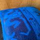 Vessel Motif Rug Cushion, Cobalt Navy Wool, Tribal Kilim Decor 20x20