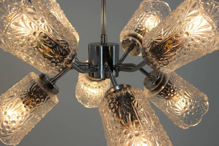 Design Space Age Chrome Sputnik Chandelier, 1970s