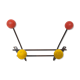 Coat rack 4 patères balls colors 1950