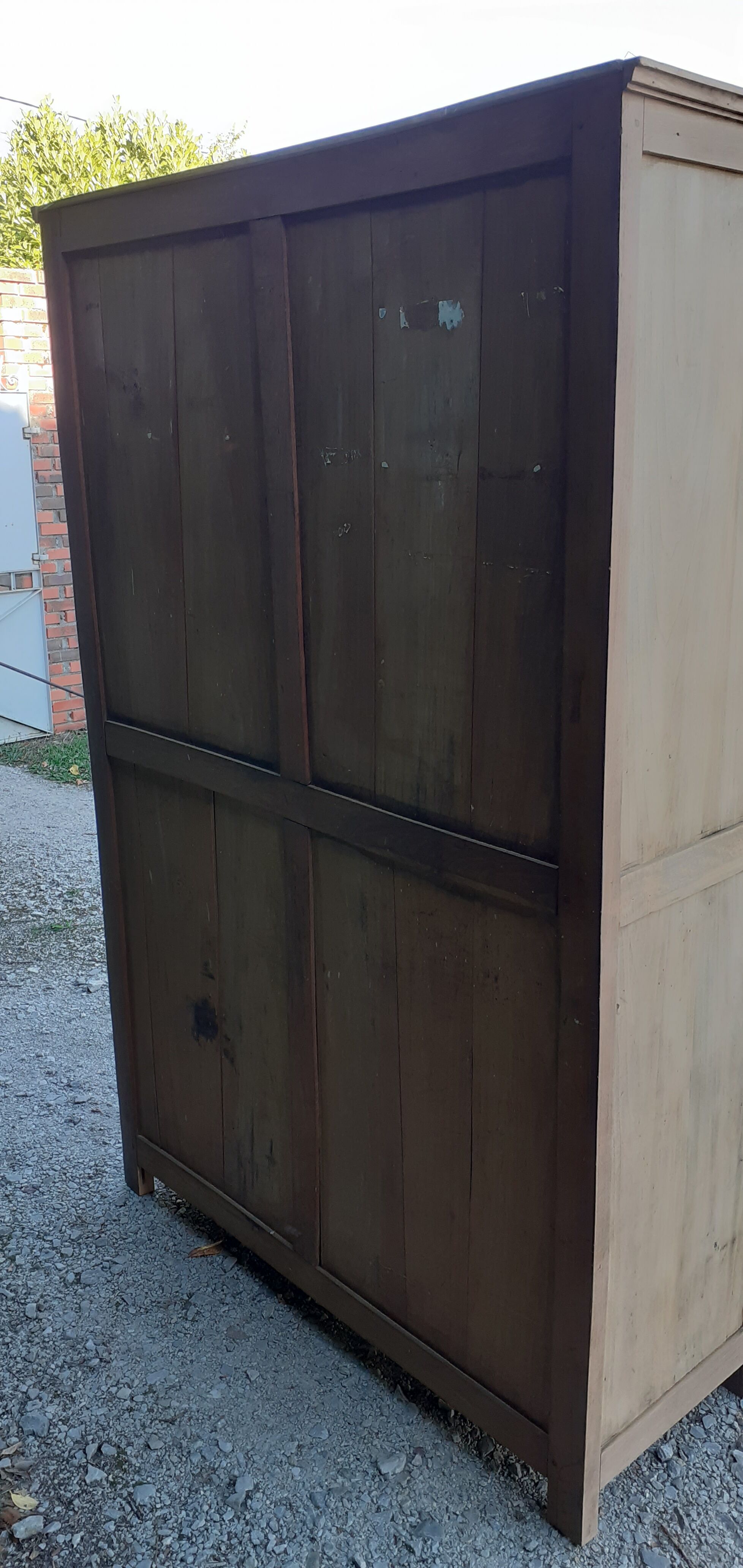 Parisian wardrobe 2 doors in oak raw wood