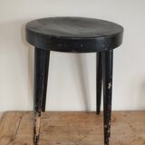 Antique black Baumann stool from the 50s/60s