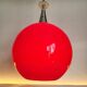 Suspension Space Age in opaline enamel with chrome finish, circa 1960.