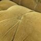Saffron-colored velvet sofa