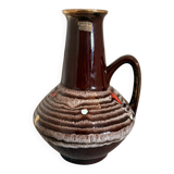 Vintage Glazed Ceramic Pot Vase Carstens Germany 1970