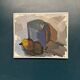 Original Swedish Oil on Canvas – “Blue Jug” by Stig Delang – Signed – Vintage & Framed