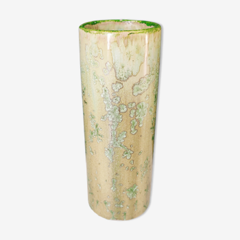 Vase rouleau vert pâle céramique