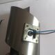 Pair of 1970s stainless steel sconces