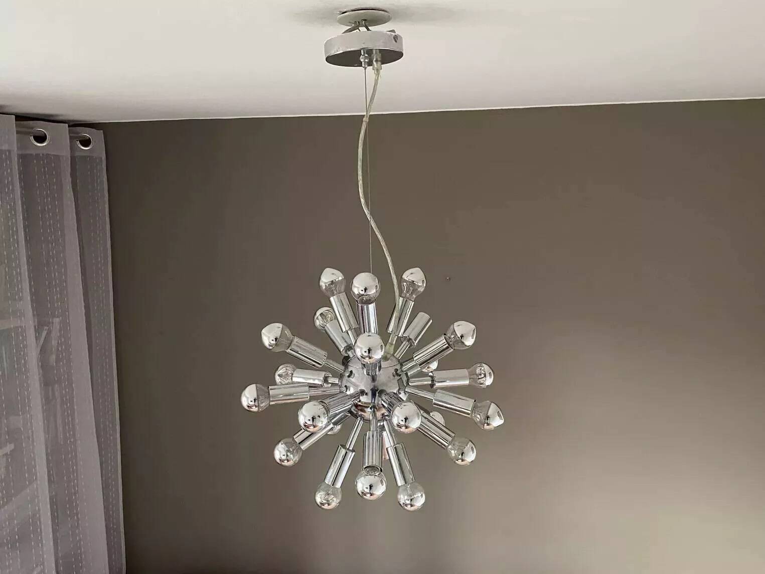 SPOUTNIK pendant light. 1980. Space age.