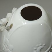 Vase porcelaine barbotine /vintage