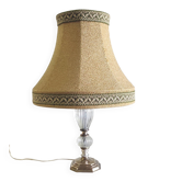 Table lamp in brass and glass - mid 20th century