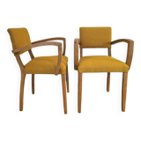 2 fauteuils bridges 1950
