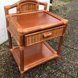 Rattan bedside