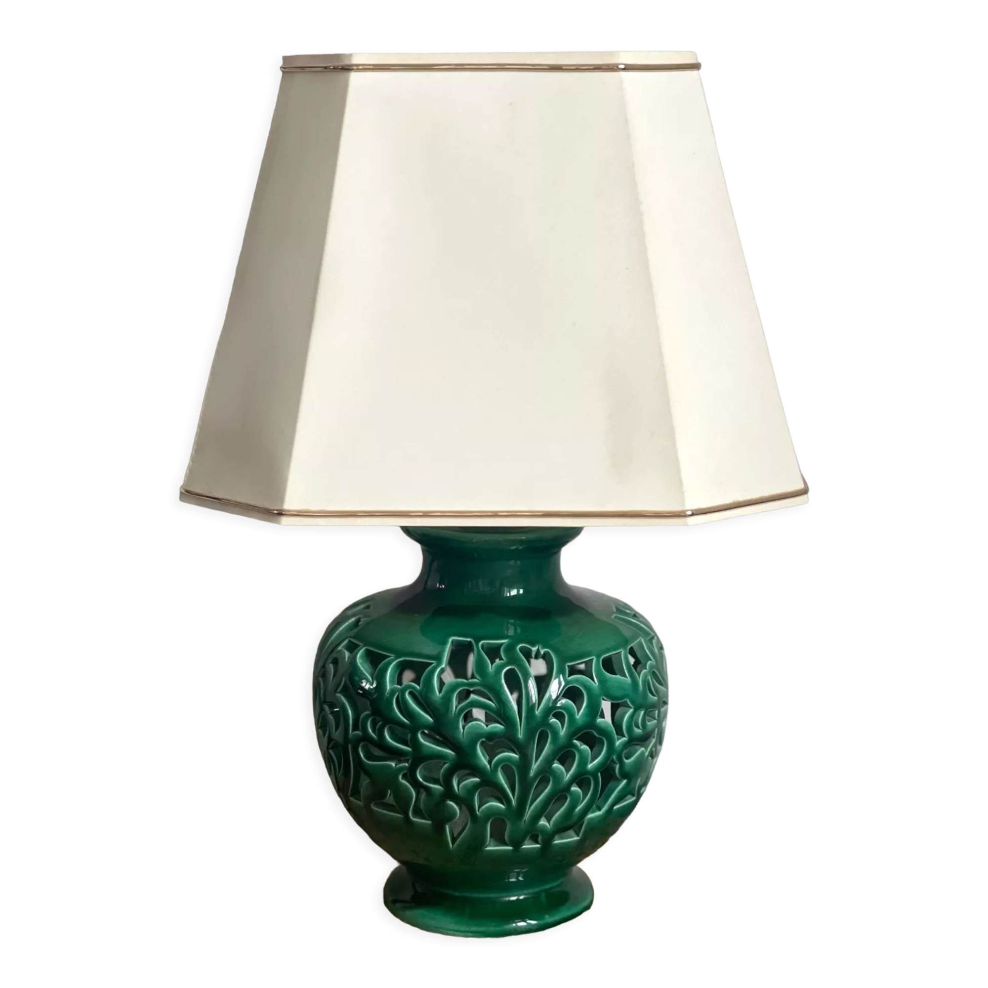 Antique ceramic lamp