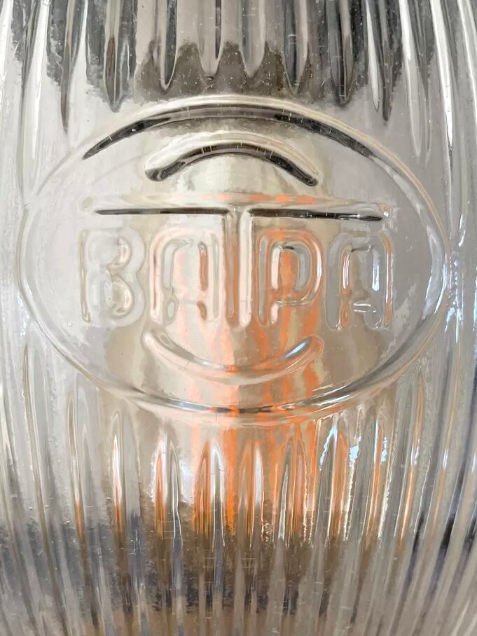 Set of two vintage industrial walkmen made of prismatic glass