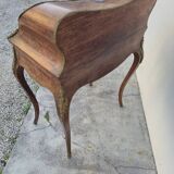 Louis XV style lady's desk in marquetry and bronze
