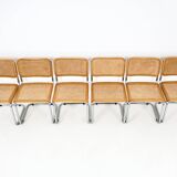 Set of 6 B32 model dining chairs by Marcel Breuer.