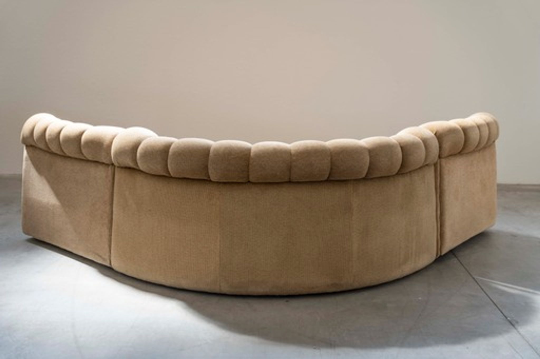 Modular sofa semicircle '70, F.lli Carloni set of 3