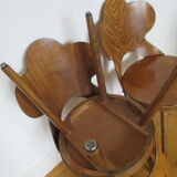 3 Trefle Bistrot Baumann chairs
