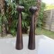Pair of large Scandinavian candlesticks, 70s, vintage