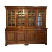 Bibliothèque vitrée en bois