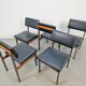 Pali Dining Chairs and Table by Louis van Teeffelen for Wébé, 1960s, Set of 6