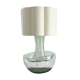Large vintage table lamp with sculptural glass base