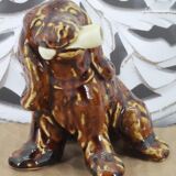 Statue chien en céramique