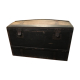Black fabric top travel trunk