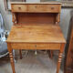 Stepped walnut desk