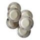 Set of 6 hollow plates Badonvillers chavillé vintage