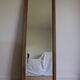 Miroir bois brut biseauté