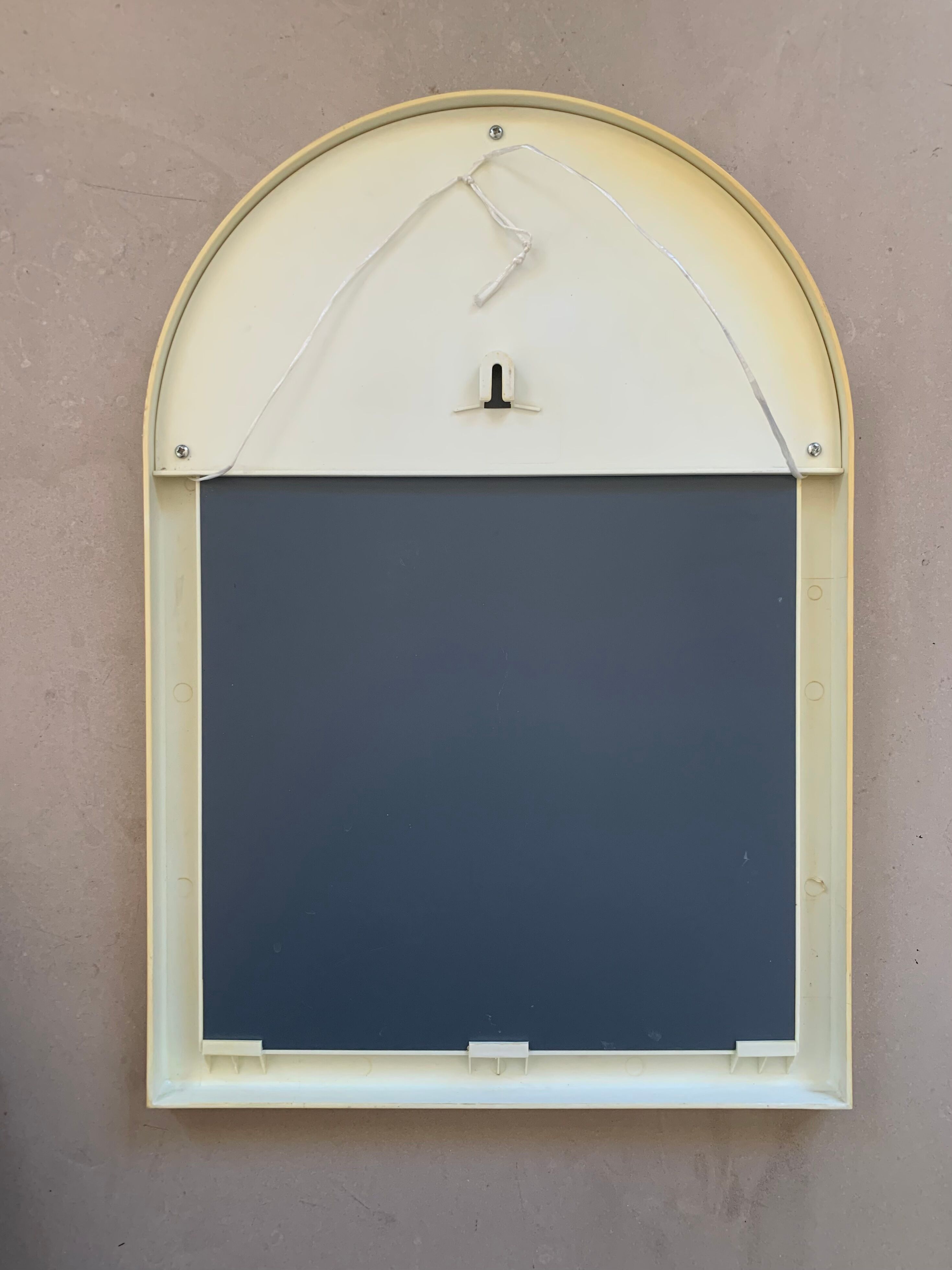 Miroir arche jaune vintage, 50x35 cm