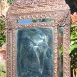 Old mirror with beading