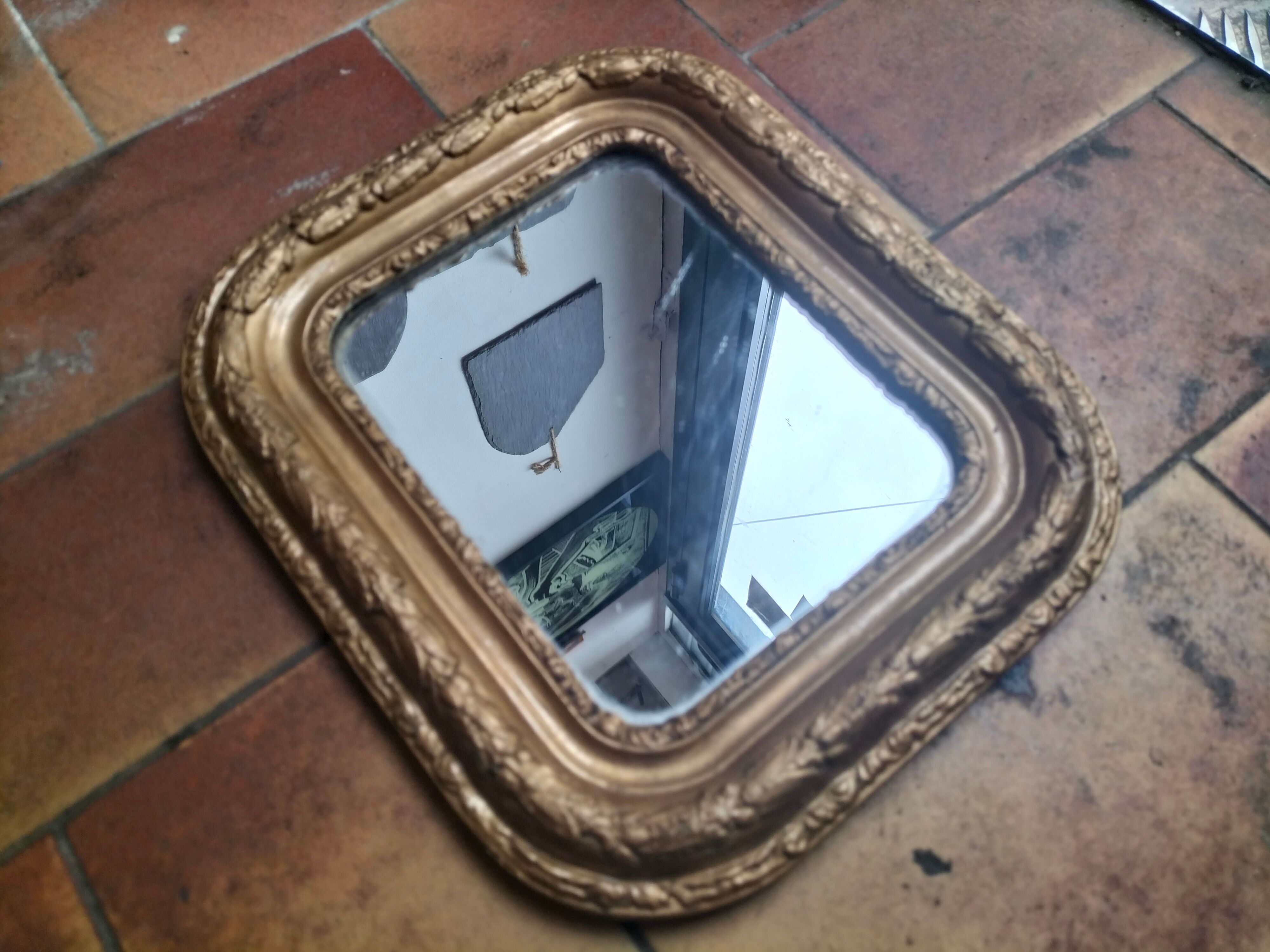 Small old mirror