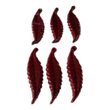 Handmade ceramic knife holder leaf decoration bohemian countryside