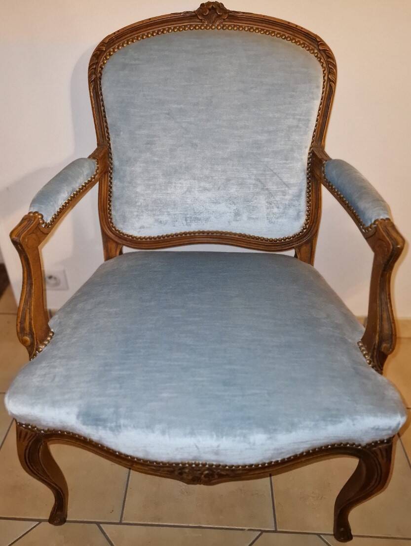 4 fauteuils cabriolet style Louis XV