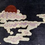 Art Deco Chinese Handmade Silk Bautou Tapestry Rug, Early 20th Century