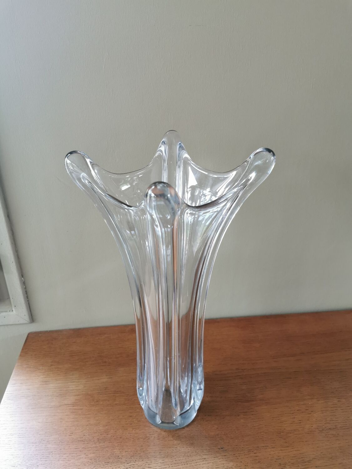 Vintage crystal vase
