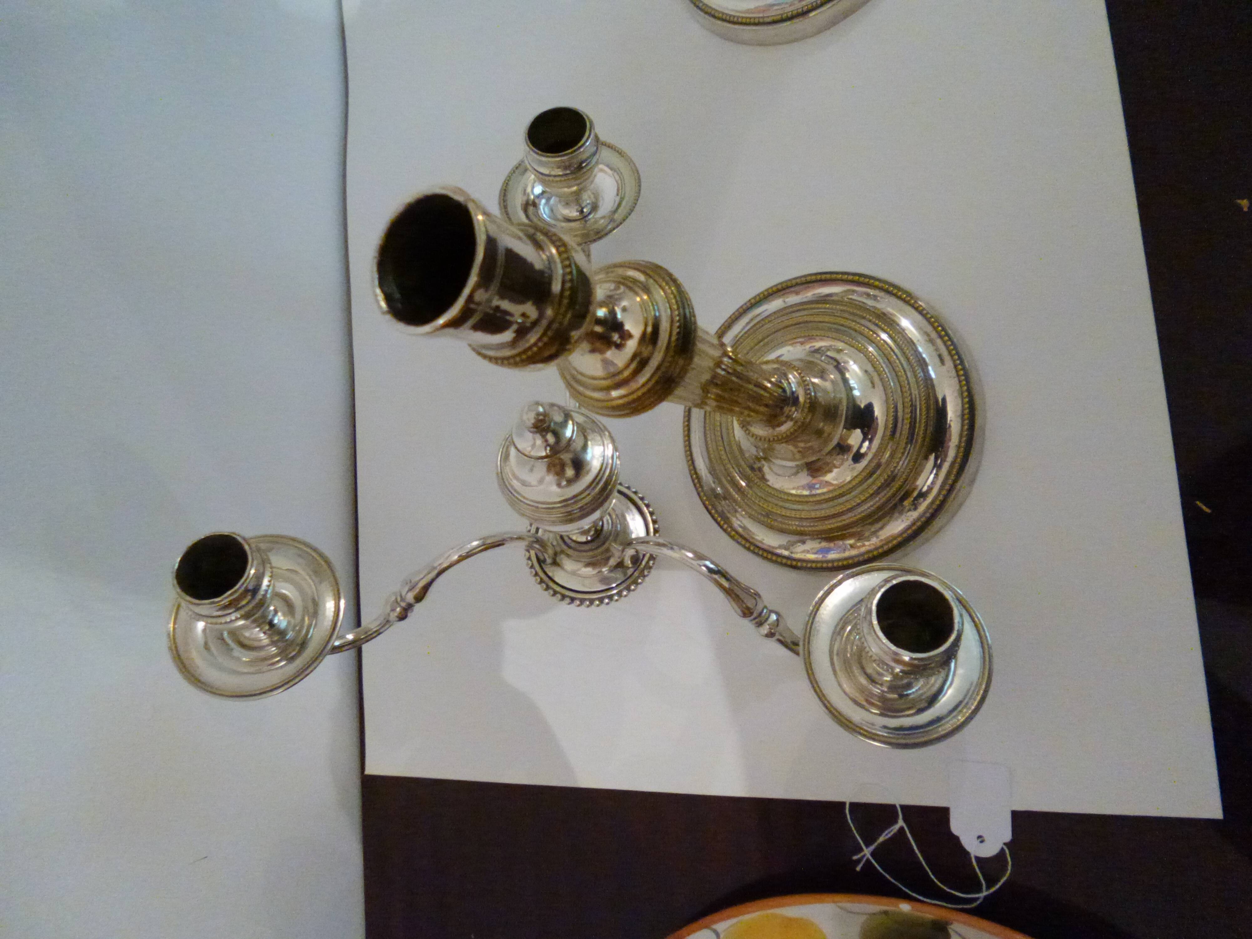 Pair of Louis XVI candlesticks