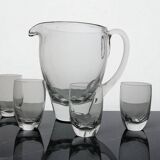 4 verres cristal Lalique modèle Highlands