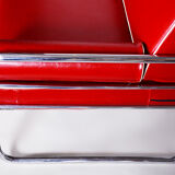 Red leather sofa by Hynekk Gottwald 1930
